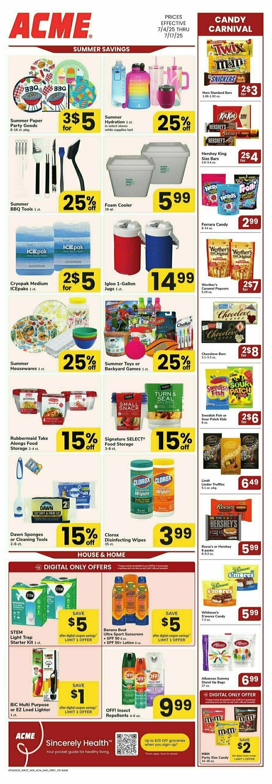 ACME Markets Health, Home & Beauty Weekly Ad from July 4