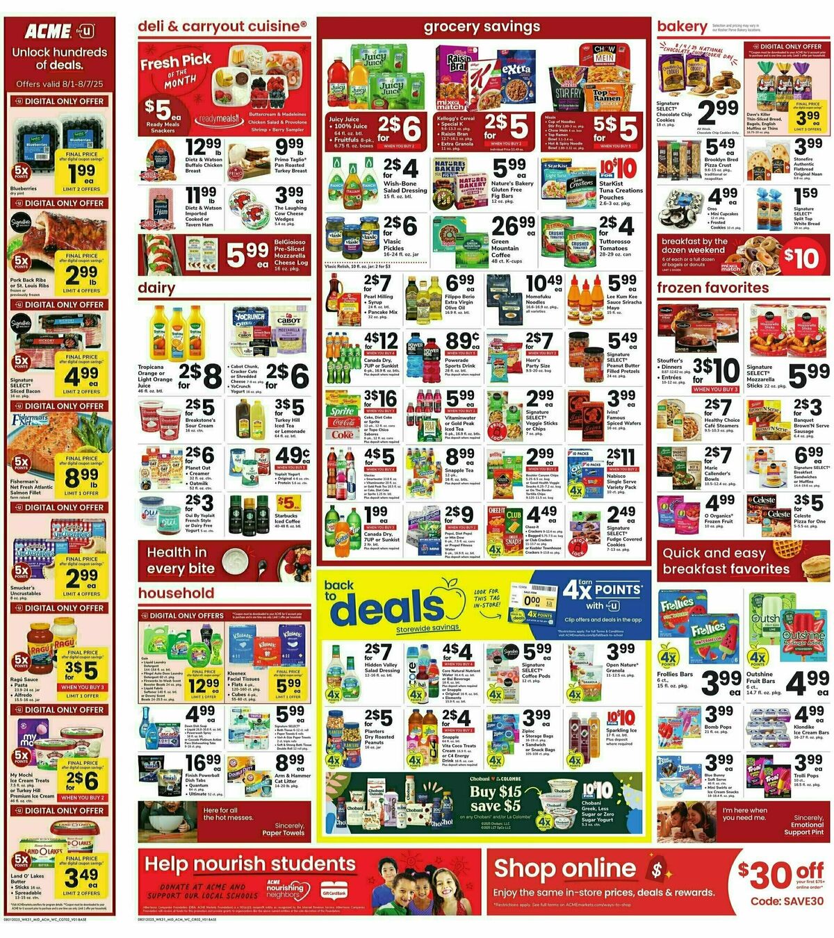 ACME Markets Weekly Ad from August 1