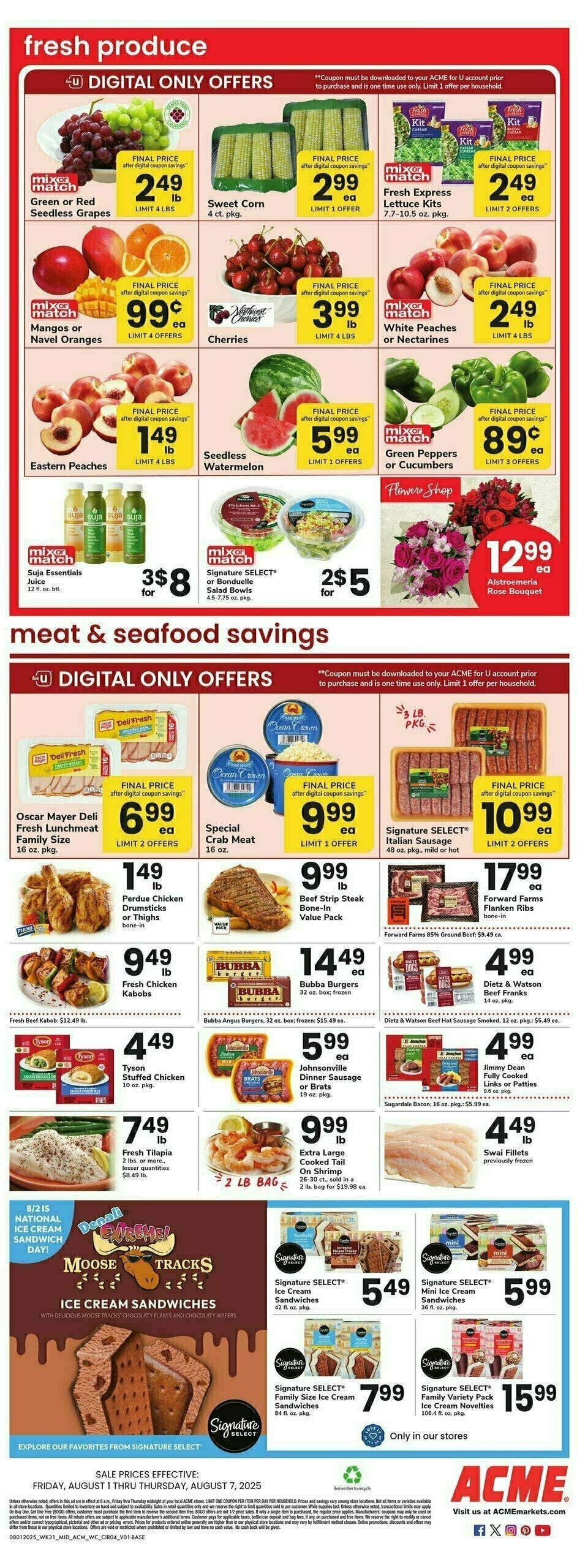 ACME Markets Weekly Ad from August 1