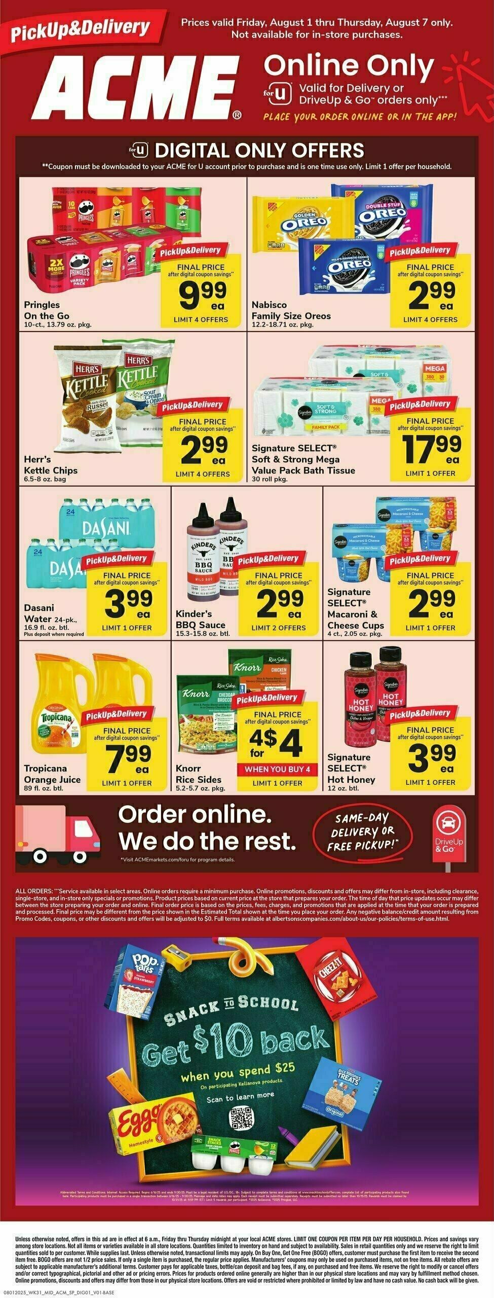 ACME Markets Bonus Online Savings Weekly Ad from August 1