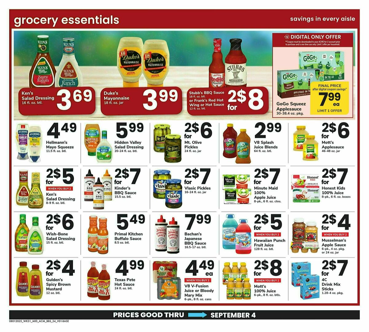 ACME Markets Big Book of Savings Weekly Ad from August 1