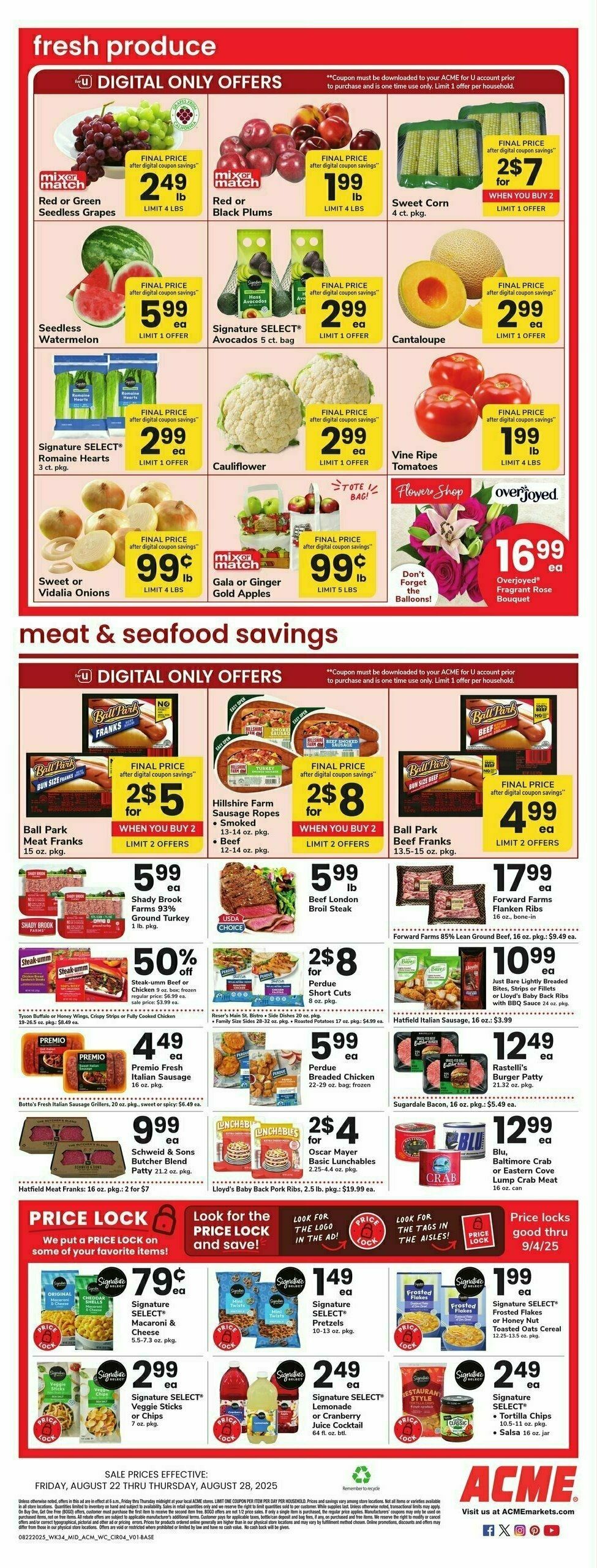 ACME Markets Weekly Ad from August 22