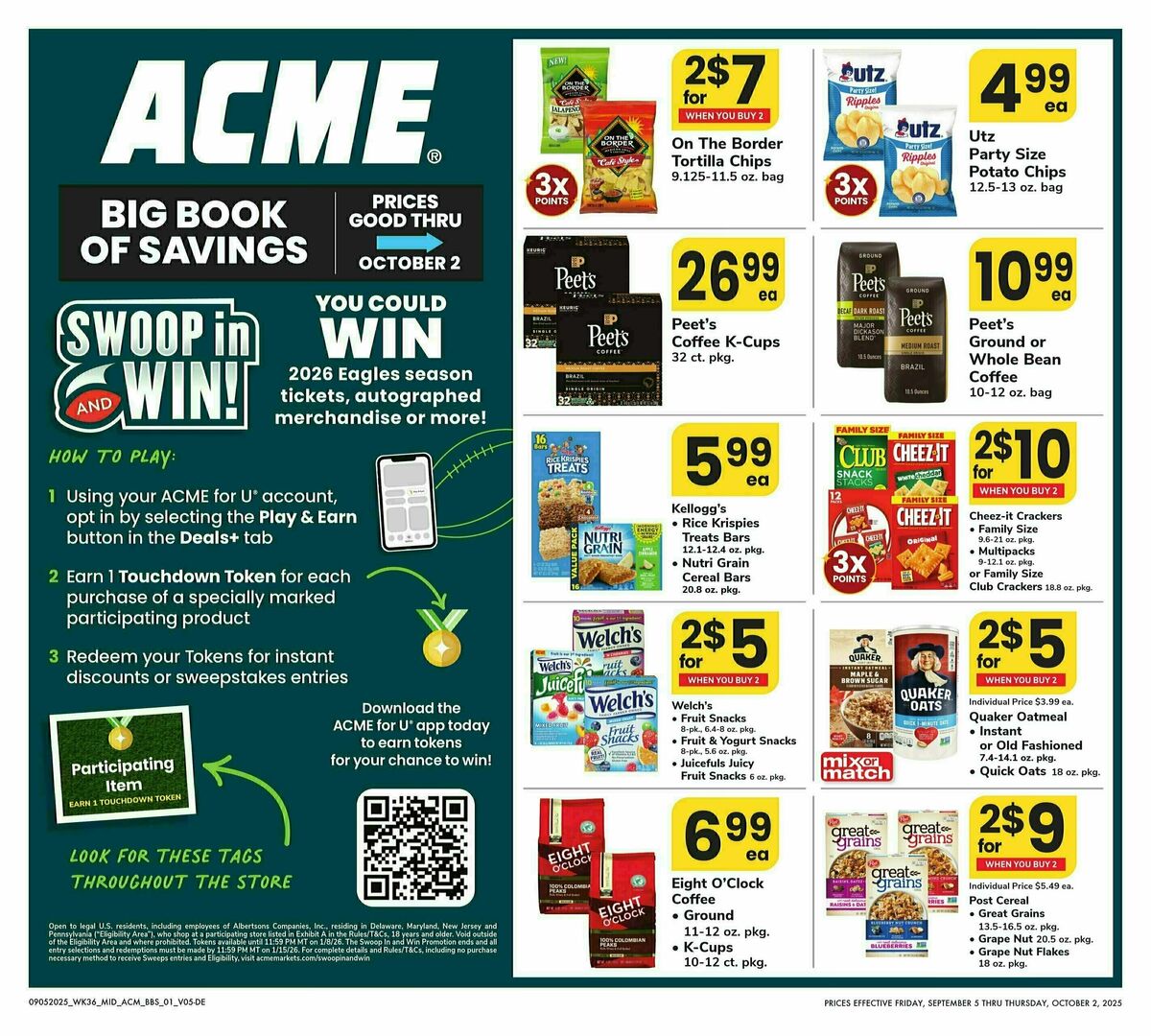 ACME Markets Big Book of Savings Weekly Ad from September 5