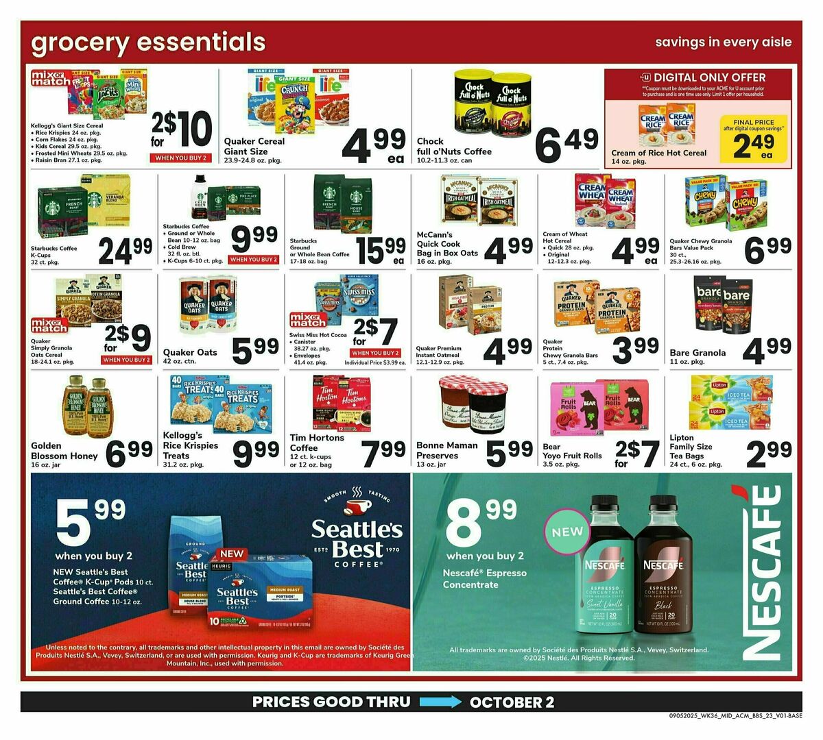 ACME Markets Big Book of Savings Weekly Ad from September 5