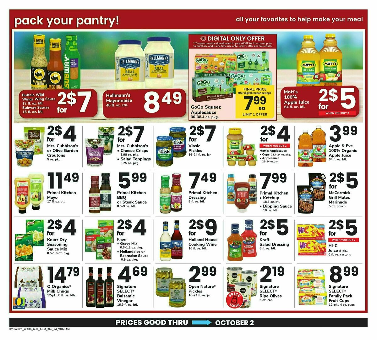 ACME Markets Big Book of Savings Weekly Ad from September 5