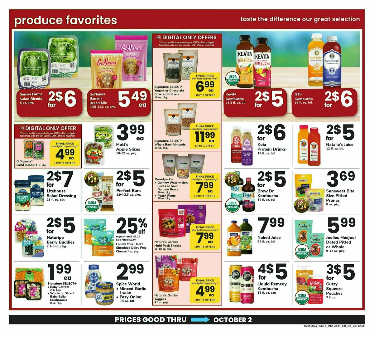 ACME Markets Big Book of Savings Weekly Ad from September 5
