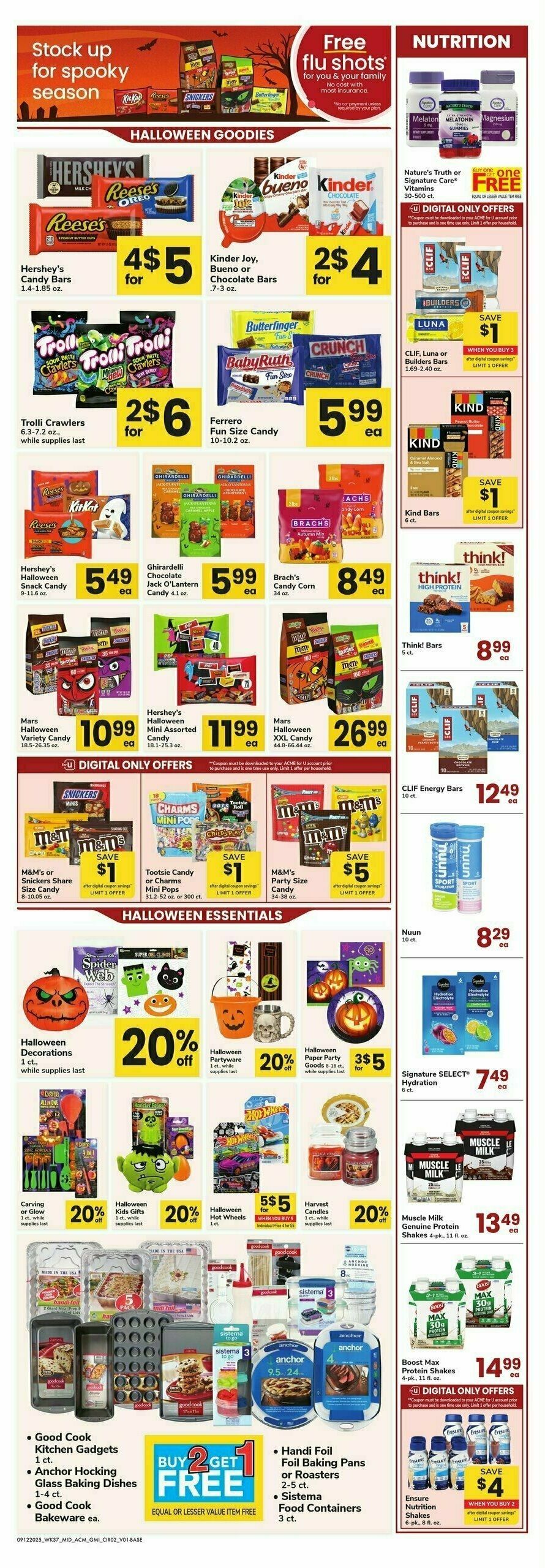 ACME Markets Health, Home & Beauty Weekly Ad from September 12