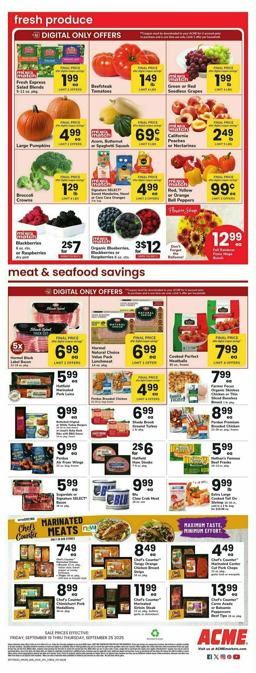 ACME Markets Weekly Ad from September 19