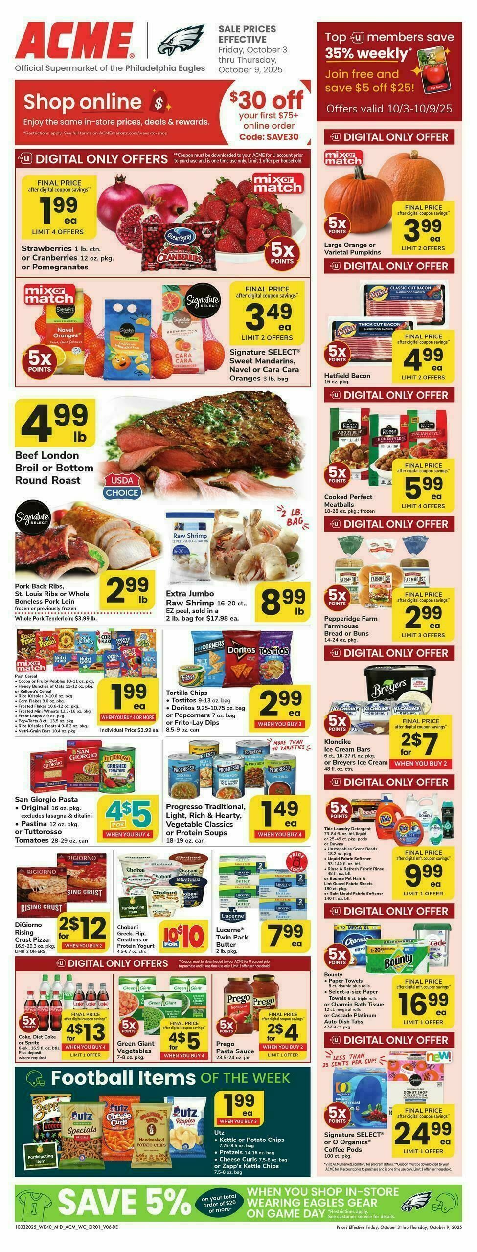 ACME Markets Weekly Ad from October 3