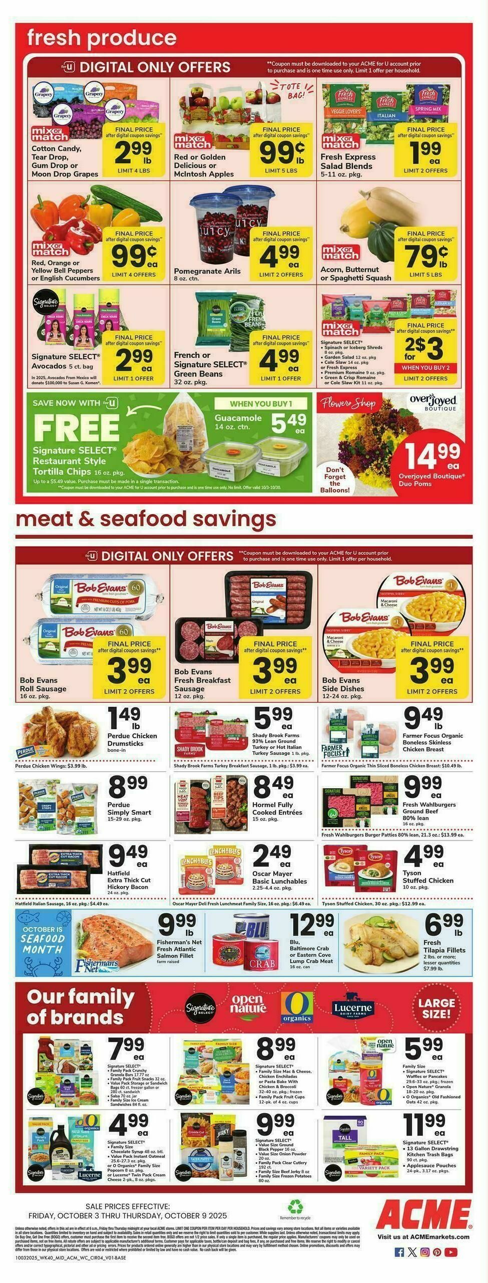 ACME Markets Weekly Ad from October 3