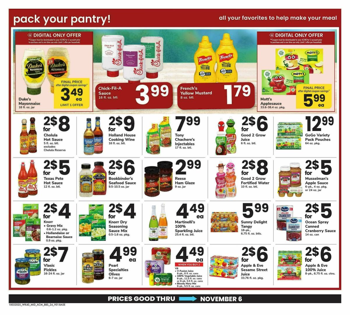 ACME Markets Big Book of Savings Weekly Ad from October 3