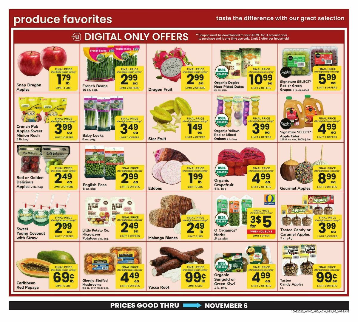 ACME Markets Big Book of Savings Weekly Ad from October 3
