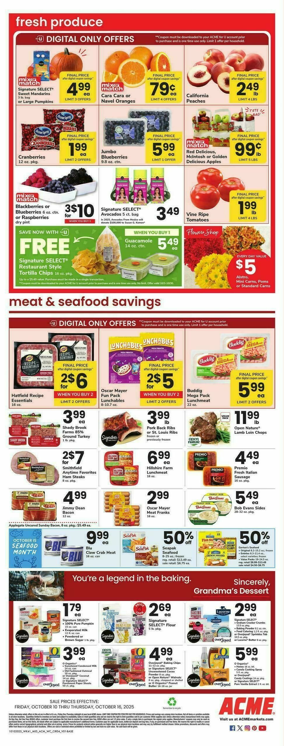 ACME Markets Weekly Ad from October 10