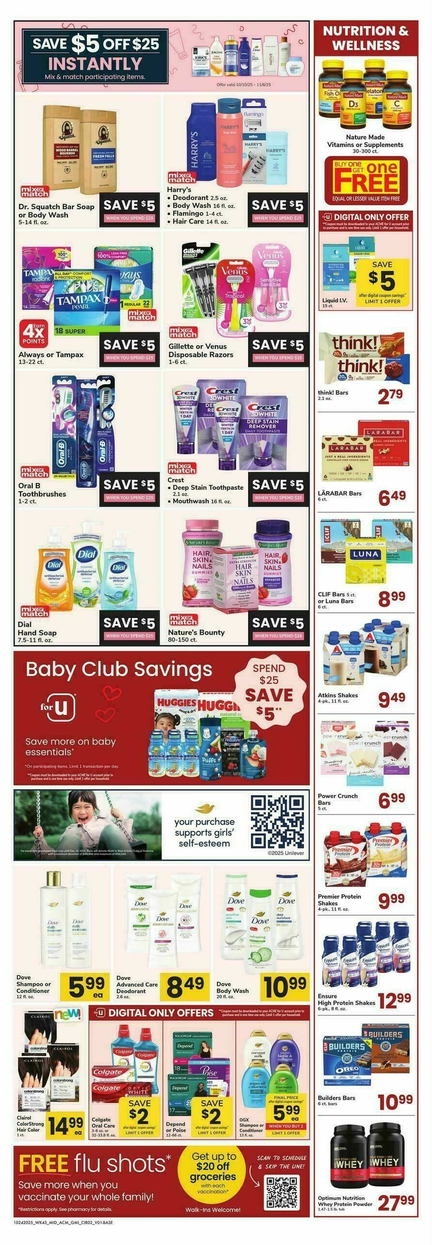 ACME Markets Health, Home & Beauty Weekly Ad from October 24