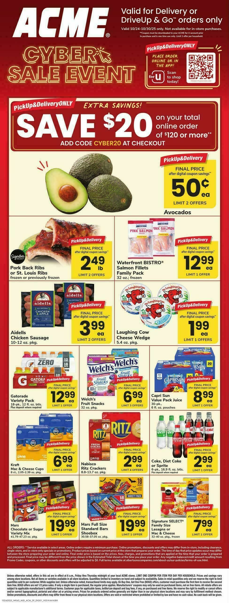 ACME Markets Bonus Online Savings Weekly Ad from October 24