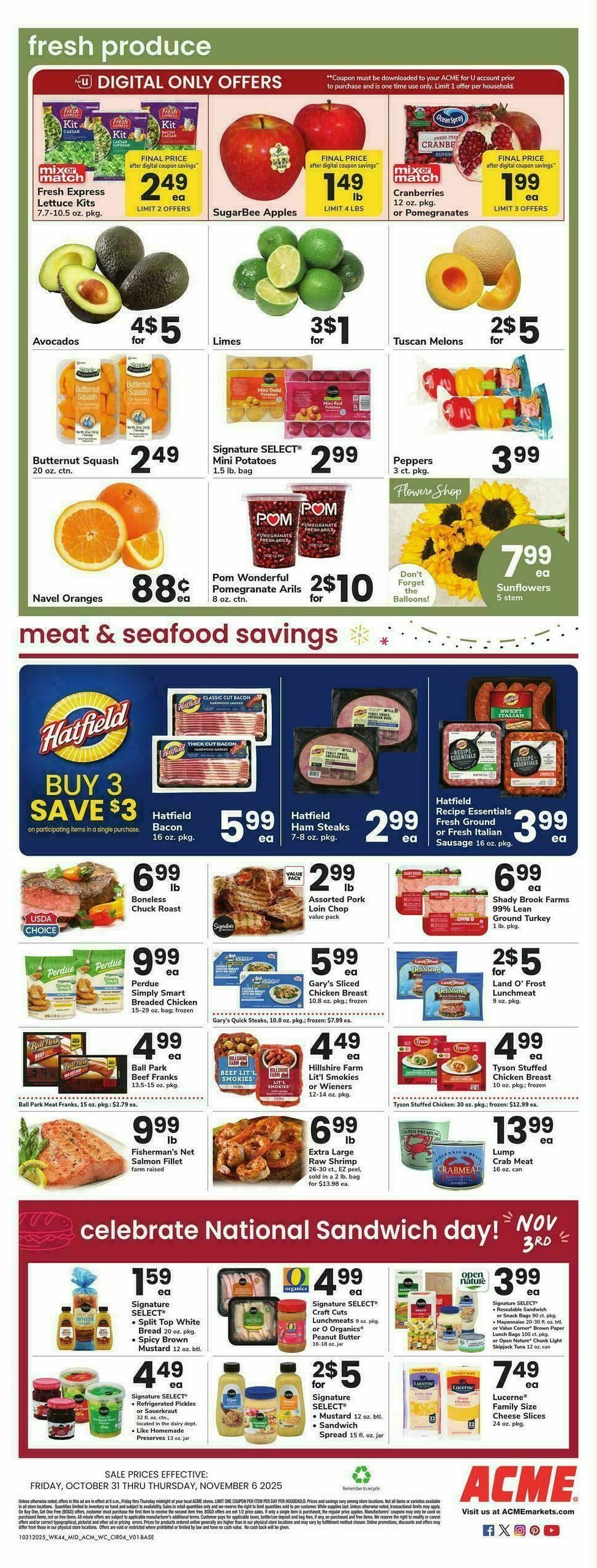 ACME Markets Weekly Ad from October 31
