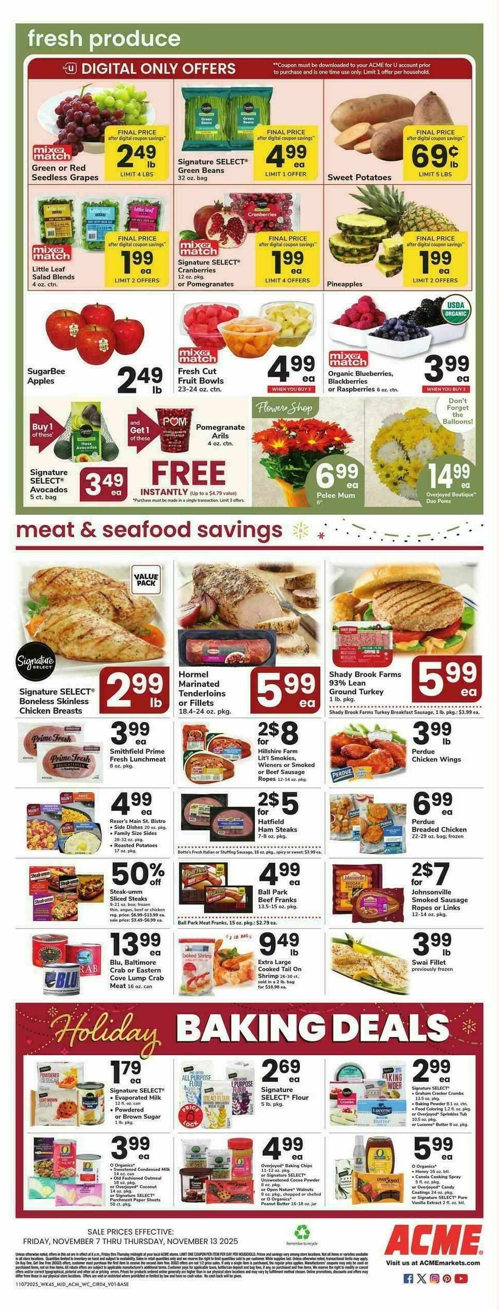 ACME Markets Weekly Ad from November 7