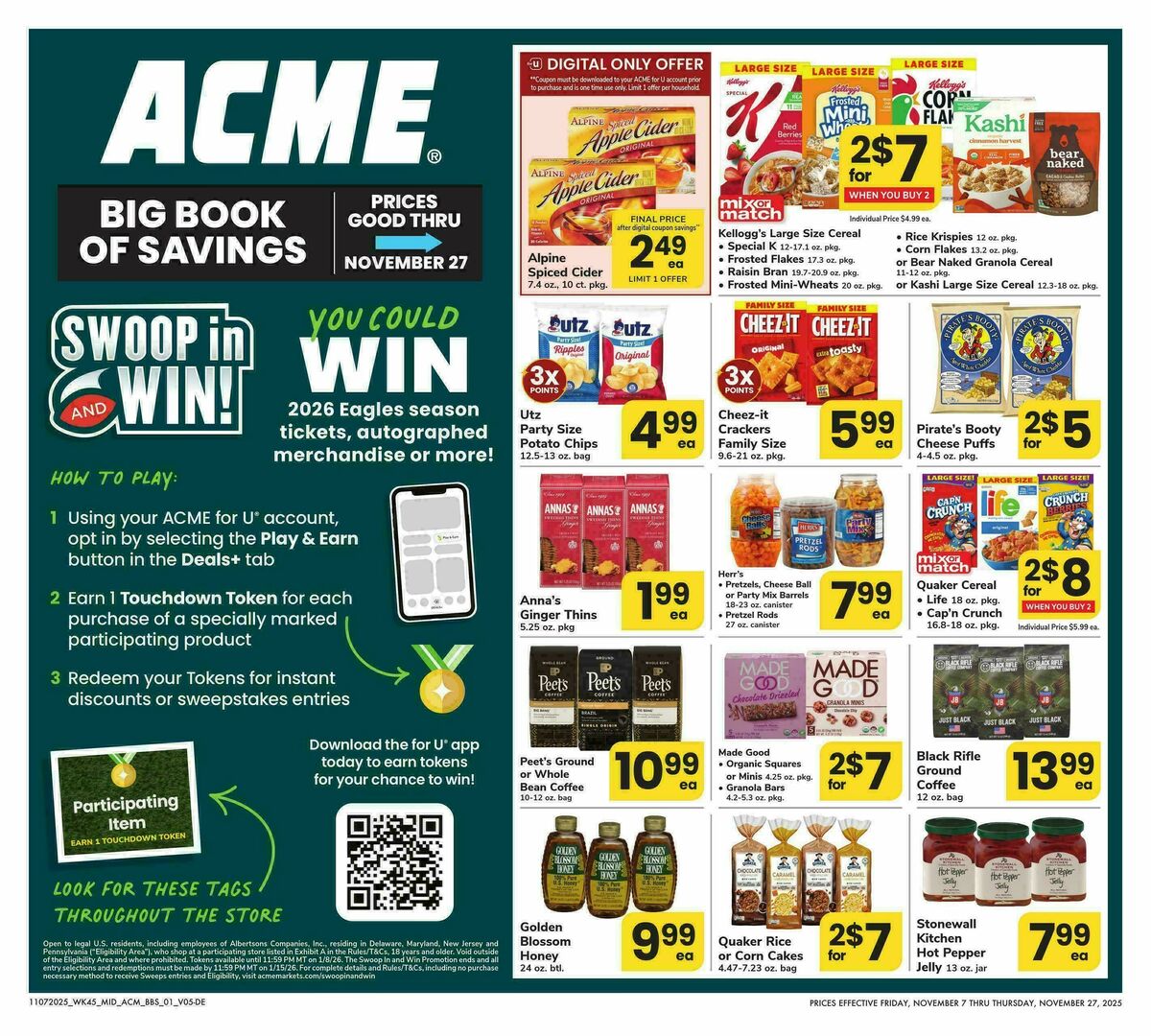 ACME Markets Big Book of Savings Weekly Ad from November 7