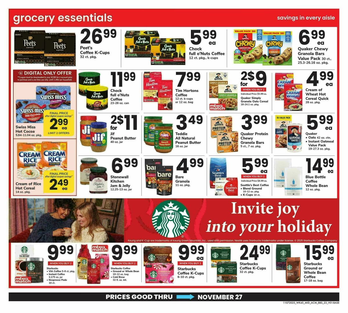 ACME Markets Big Book of Savings Weekly Ad from November 7