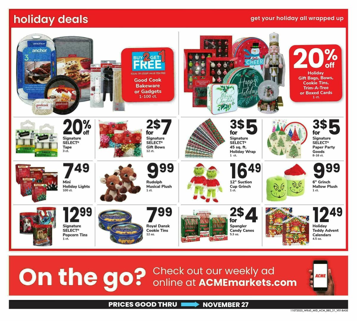 ACME Markets Big Book of Savings Weekly Ad from November 7