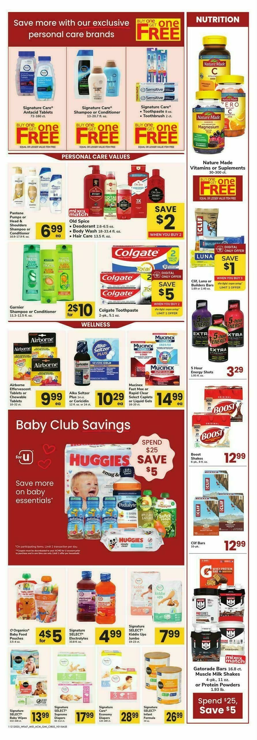 ACME Markets Health, Home & Beauty Weekly Ad from November 21