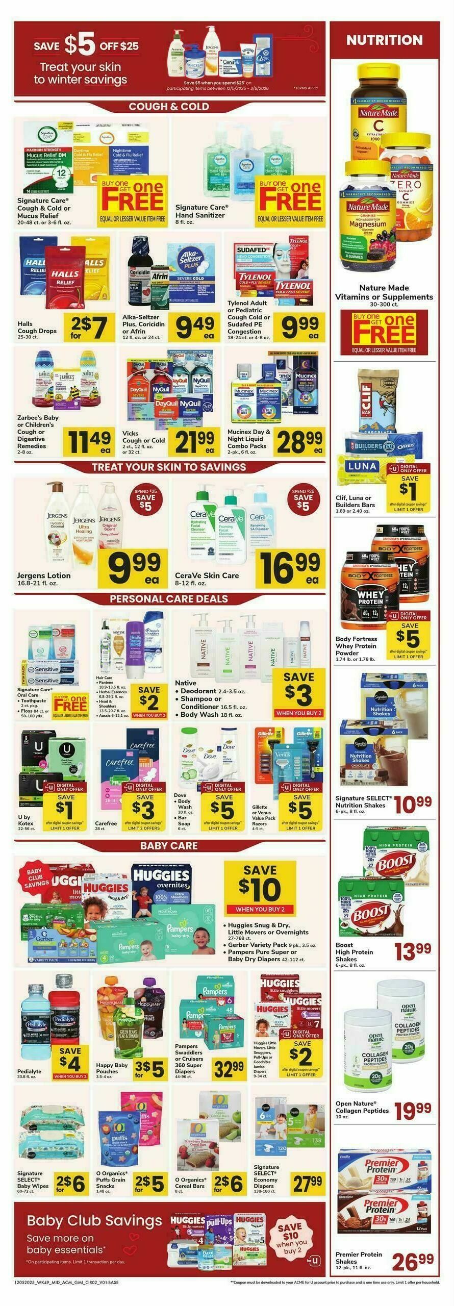 ACME Markets Health, Home & Beauty Weekly Ad from December 5