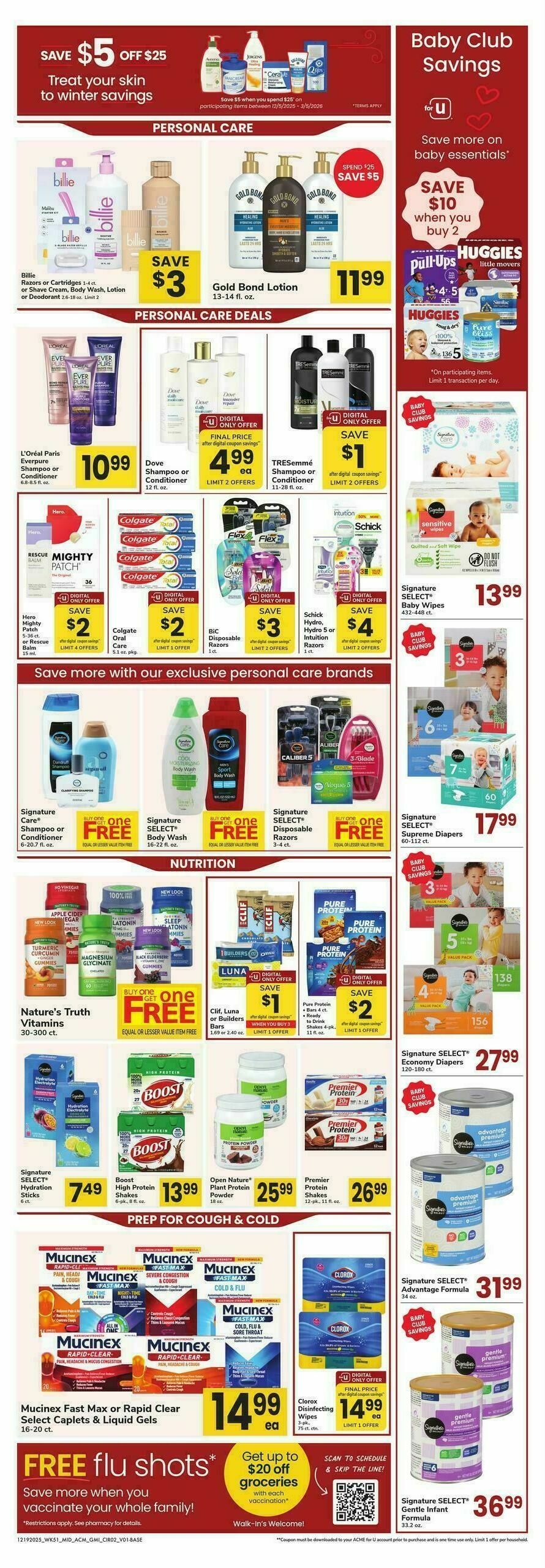 ACME Markets Health, Home & Beauty Weekly Ad from December 19
