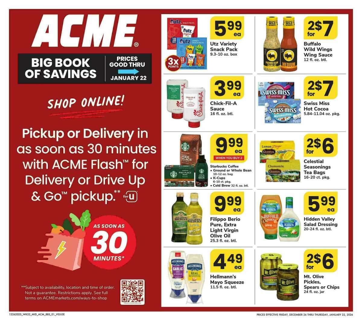 ACME Markets Big Book of Savings Weekly Ad from December 26
