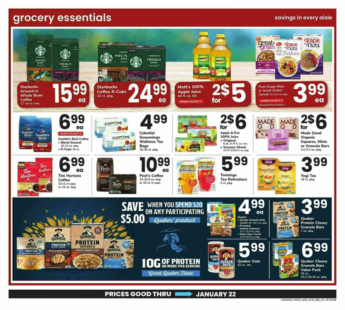 ACME Markets Big Book of Savings Weekly Ad from December 26