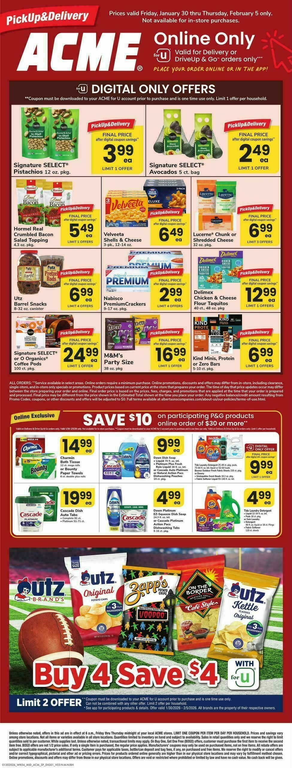 ACME Markets Bonus Online Savings Weekly Ad from January 30