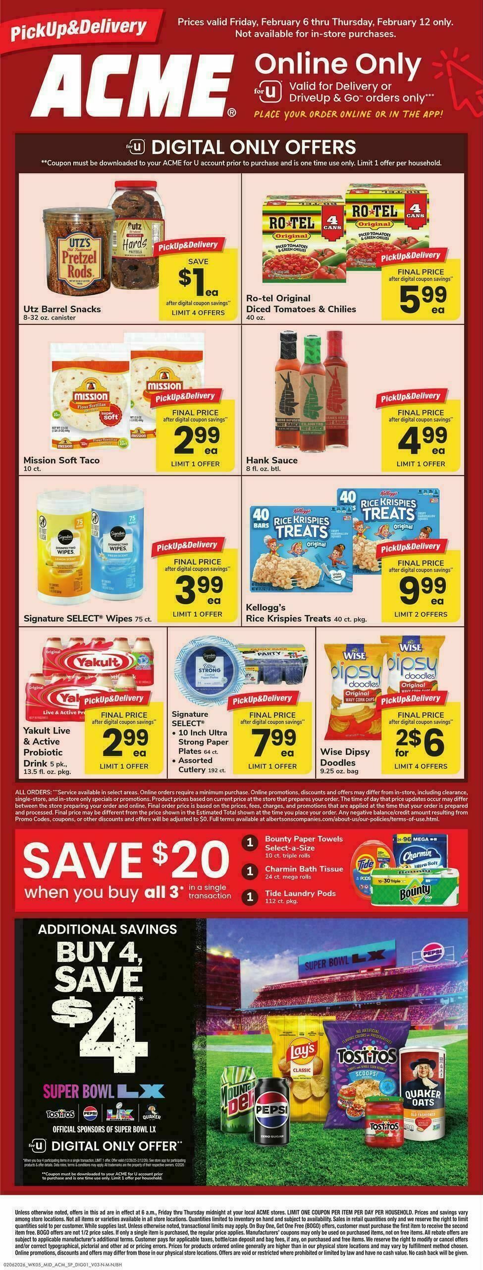 ACME Markets Bonus Online Savings Weekly Ad from February 6