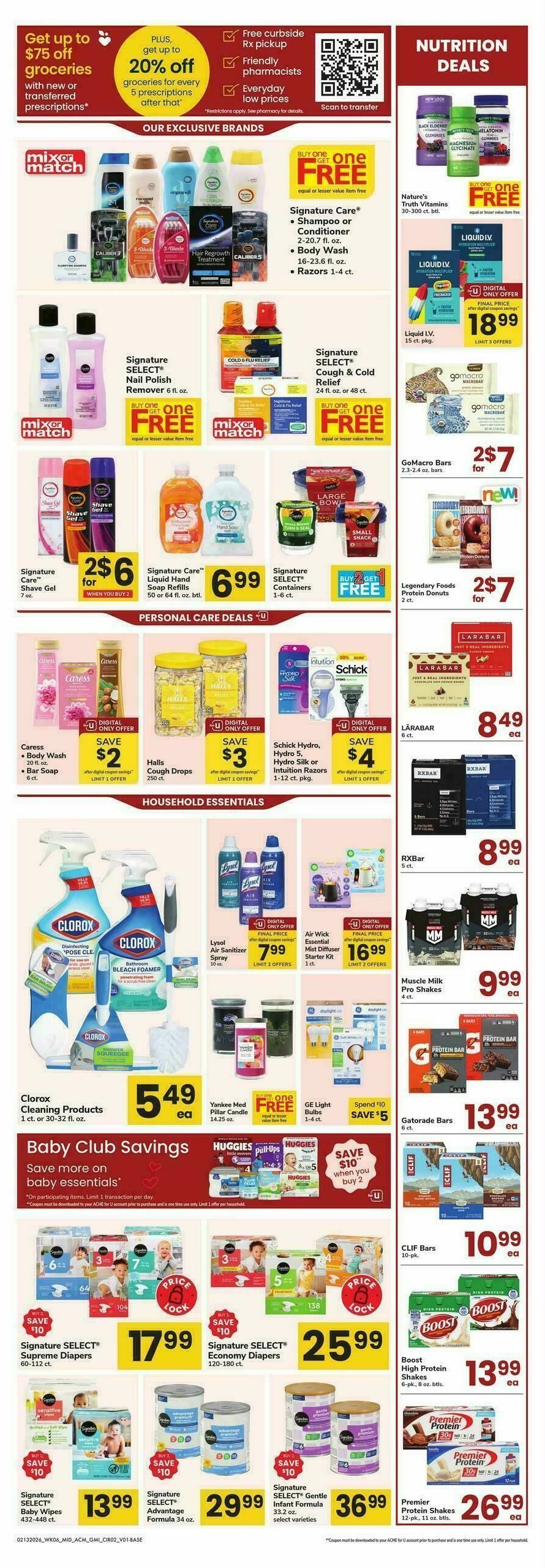 ACME Markets Health, Home & Beauty Weekly Ad from February 13