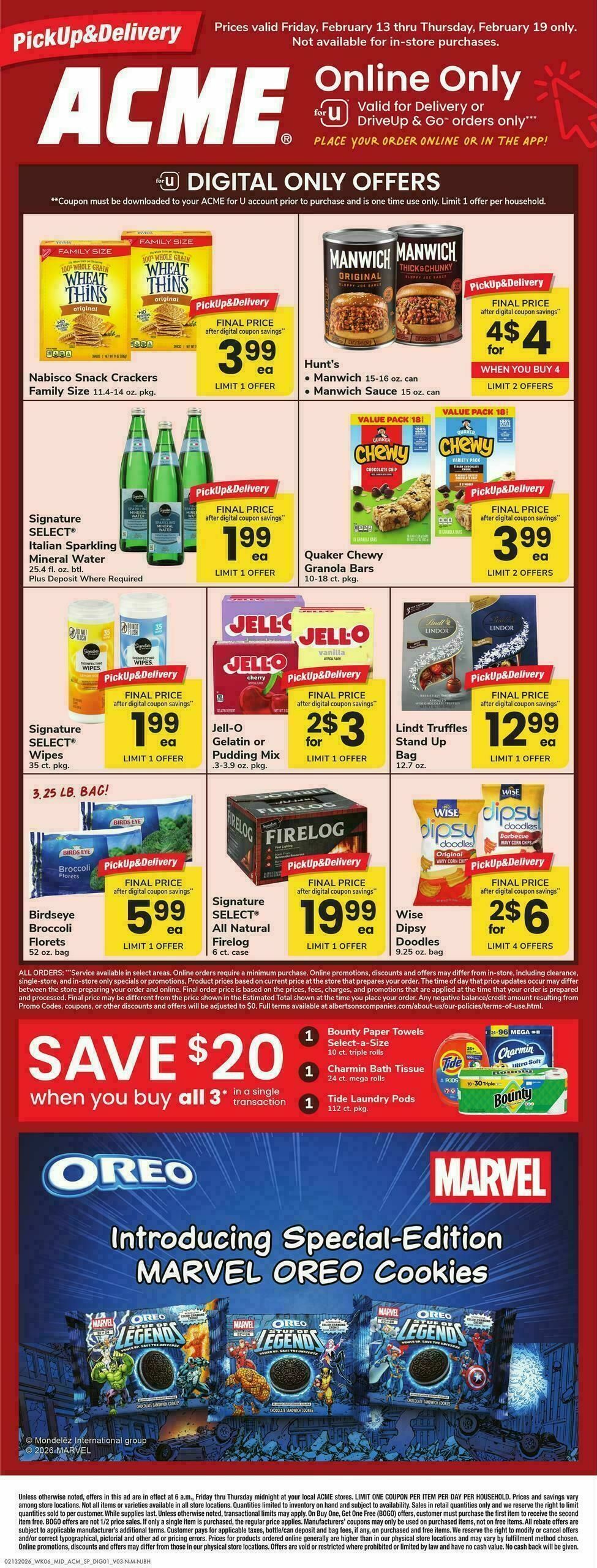 ACME Markets Bonus Online Savings Weekly Ad from February 13