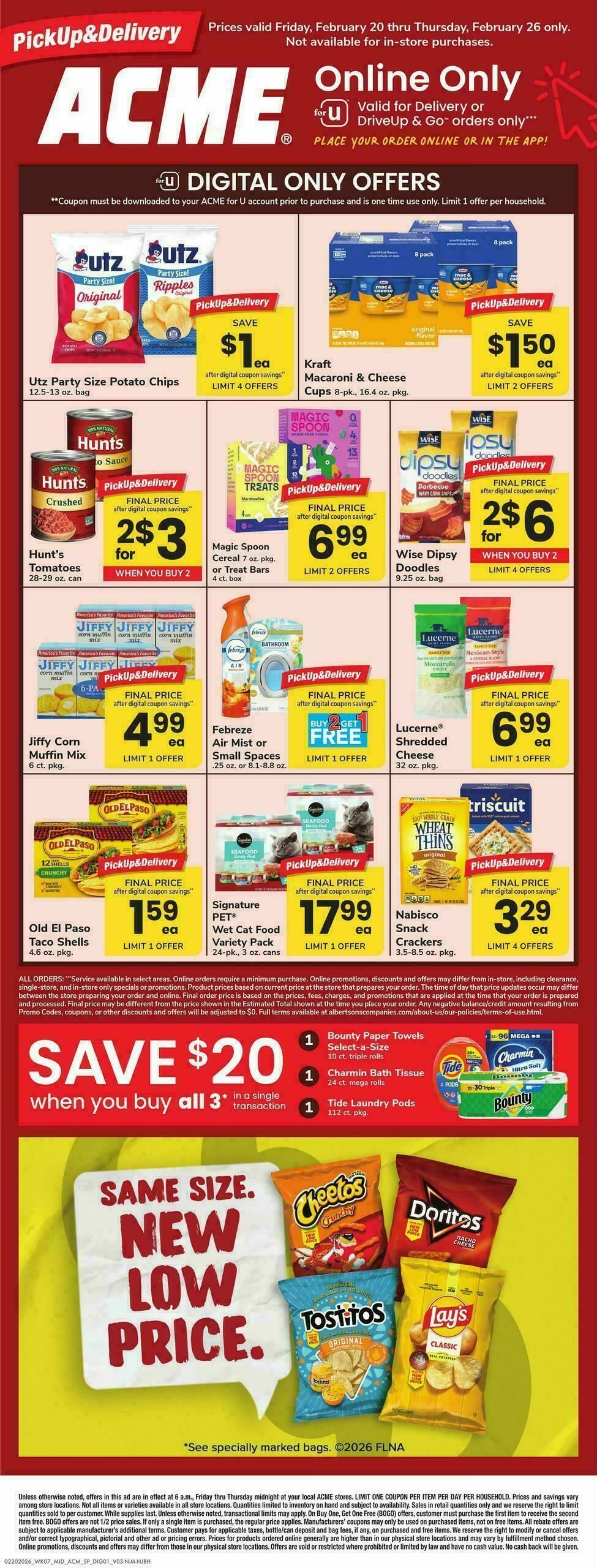 ACME Markets Bonus Online Savings Weekly Ad from February 20