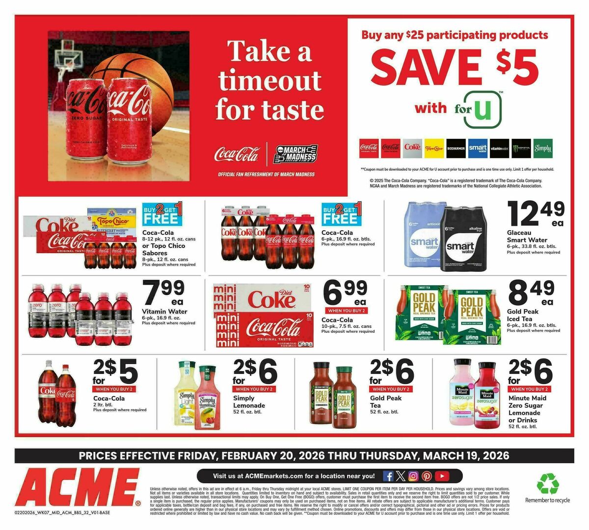 ACME Markets Big Book of Savings Weekly Ad from February 20