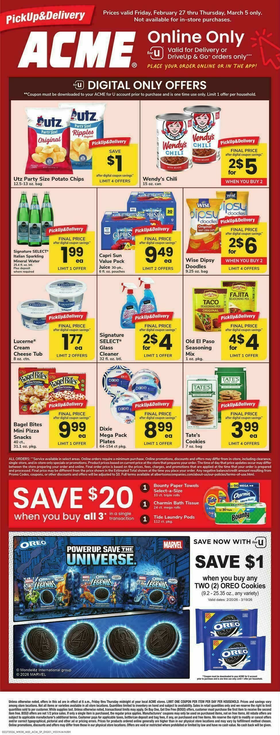 ACME Markets Bonus Online Savings Weekly Ad from February 27