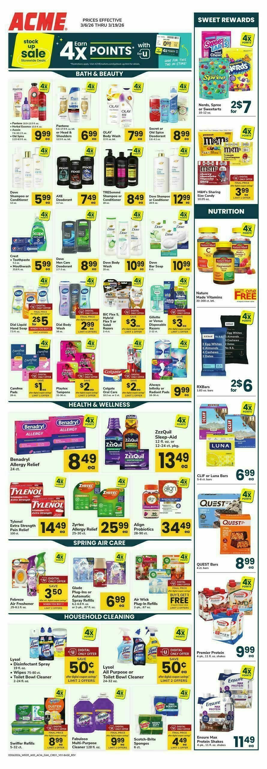 ACME Markets Health, Home & Beauty Weekly Ad from March 6