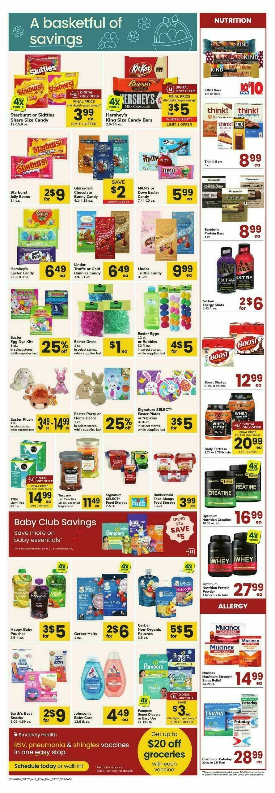 ACME Markets Health, Home & Beauty Weekly Ad from March 6