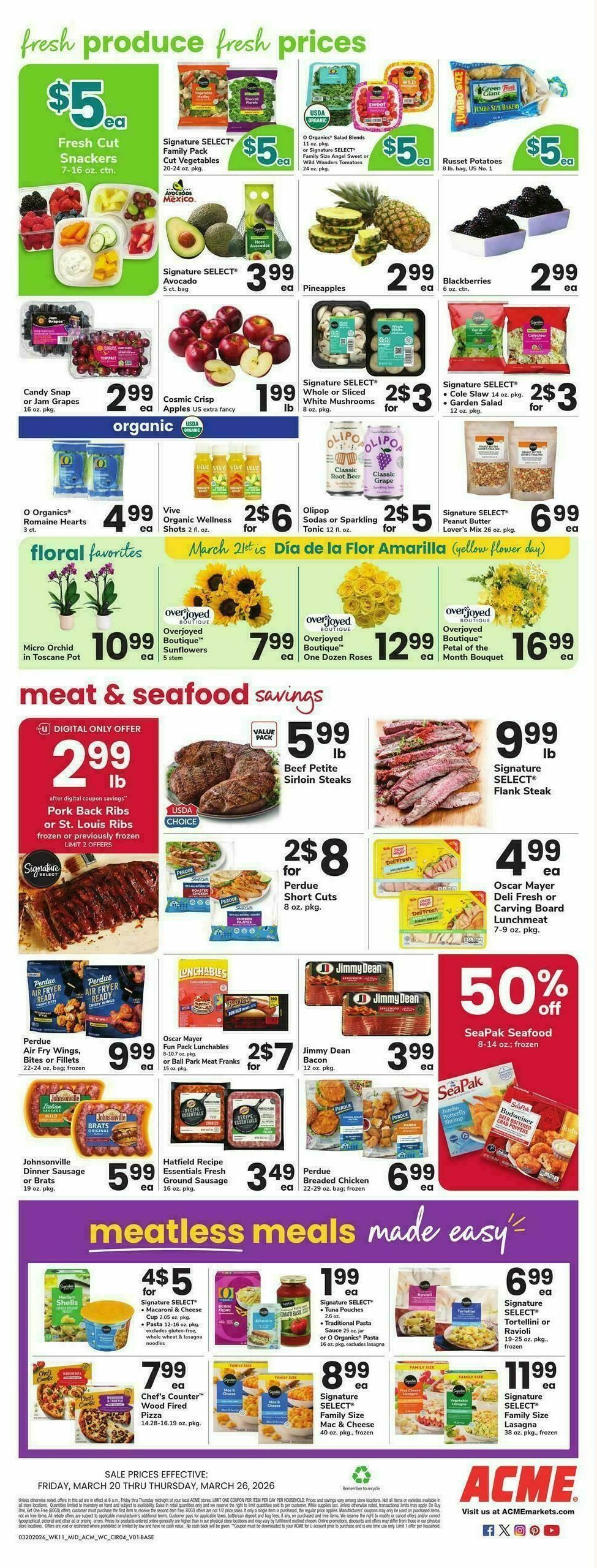 ACME Markets Weekly Ad from March 20