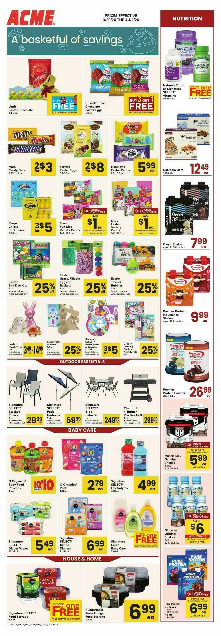 ACME Markets Health, Home & Beauty Weekly Ad from March 20