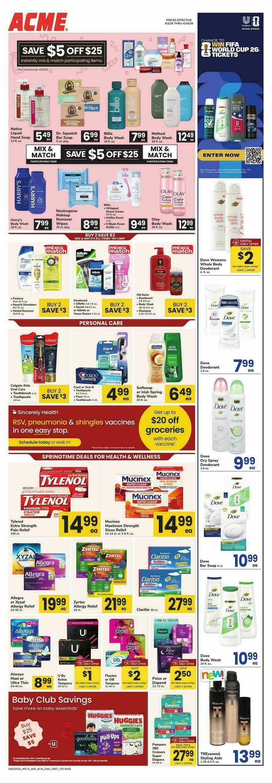 ACME Markets Health, Home & Beauty Weekly Ad from April 3