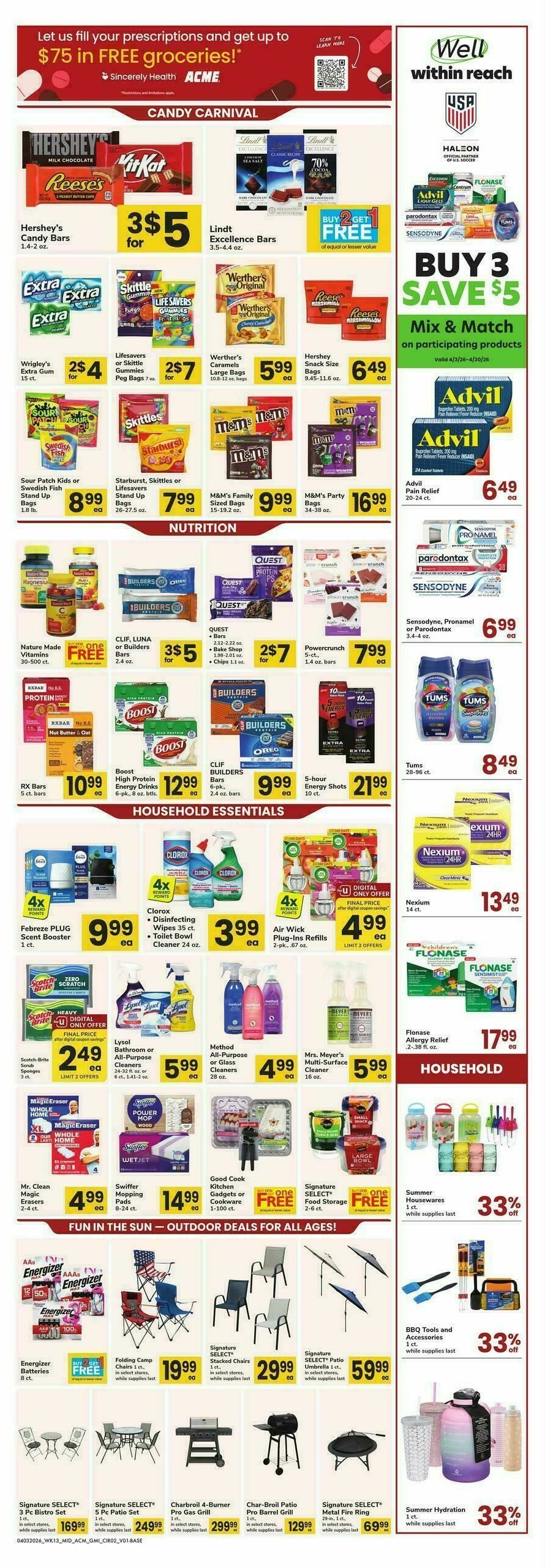 ACME Markets Health, Home & Beauty Weekly Ad from April 3
