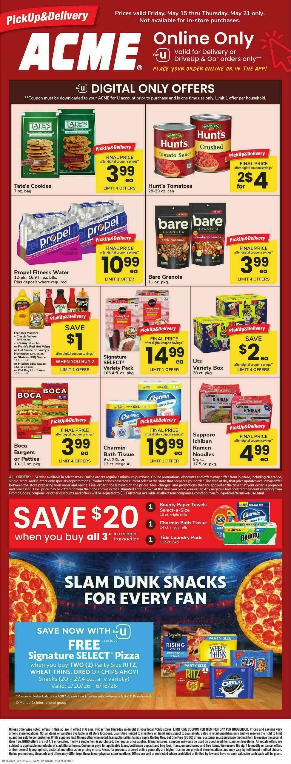 ACME Markets Bonus Online Savings Weekly Ad from May 15