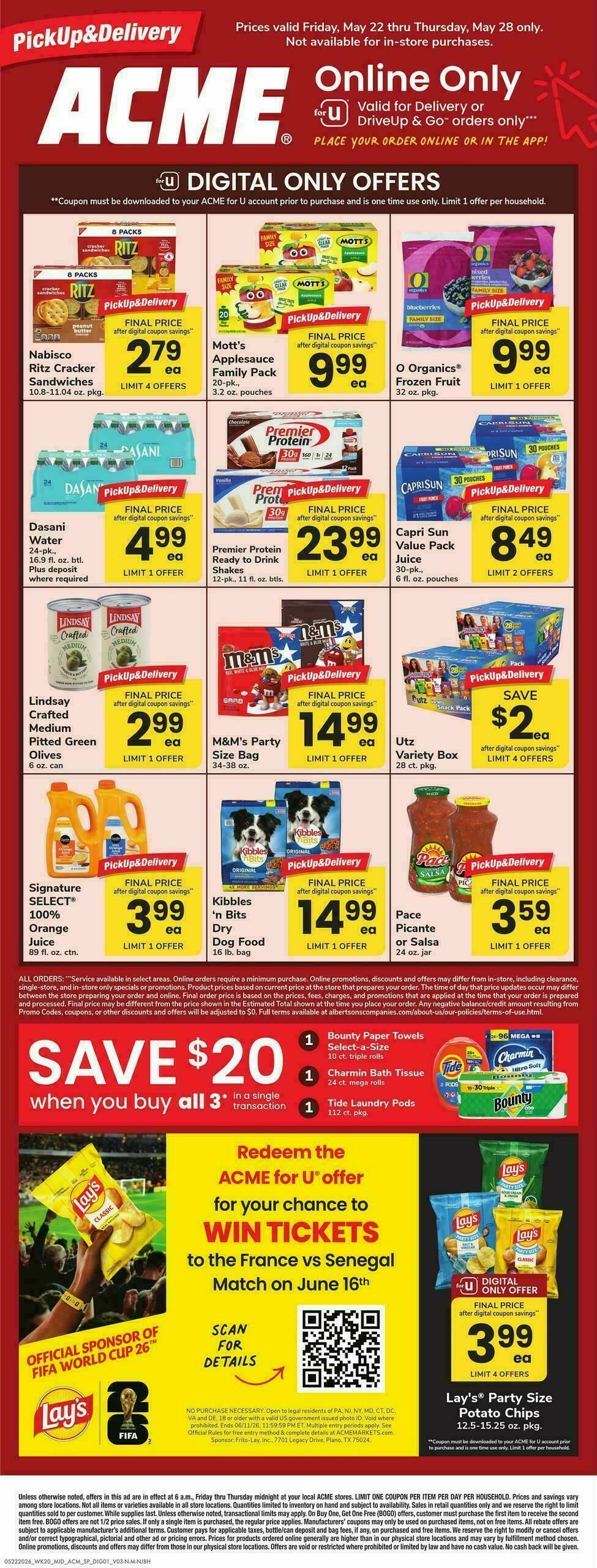 ACME Markets Bonus Online Savings Weekly Ad from May 22