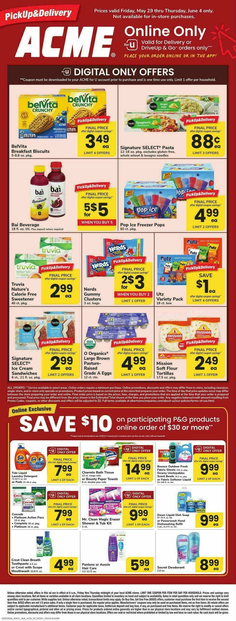 ACME Markets Bonus Online Savings Weekly Ad from May 29