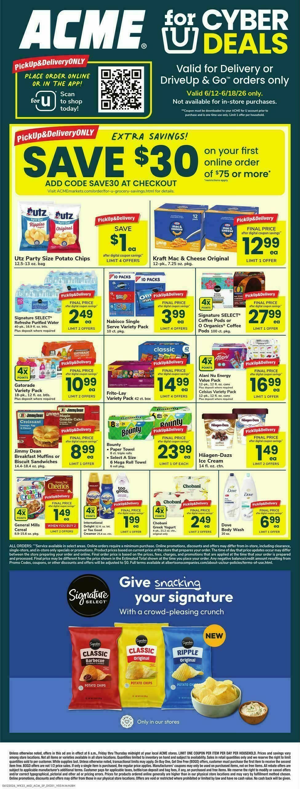ACME Markets Bonus Online Savings Weekly Ad from June 12
