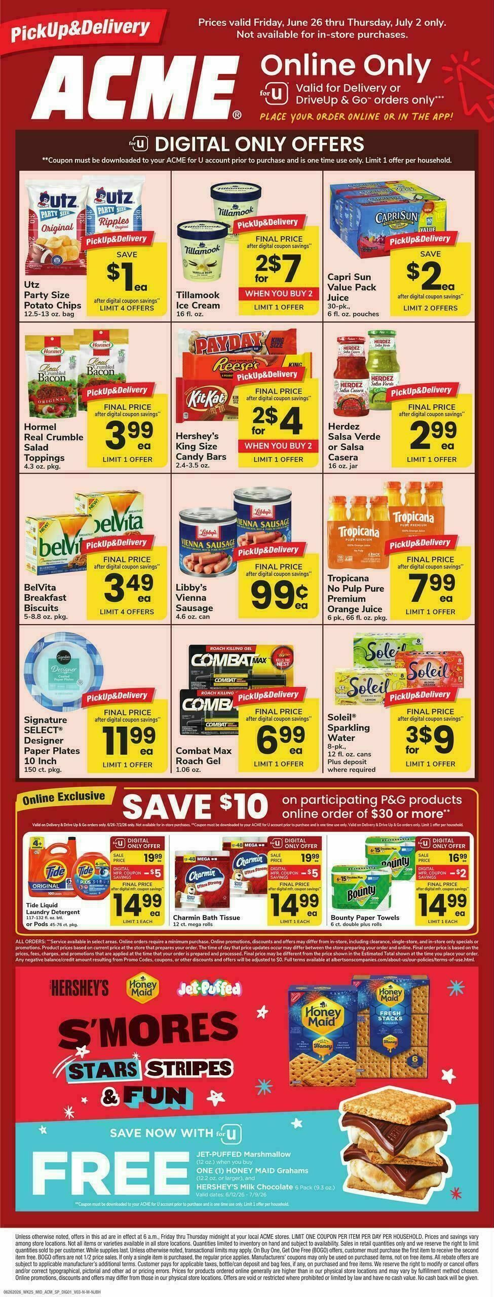 ACME Markets Bonus Online Savings Weekly Ad from June 26