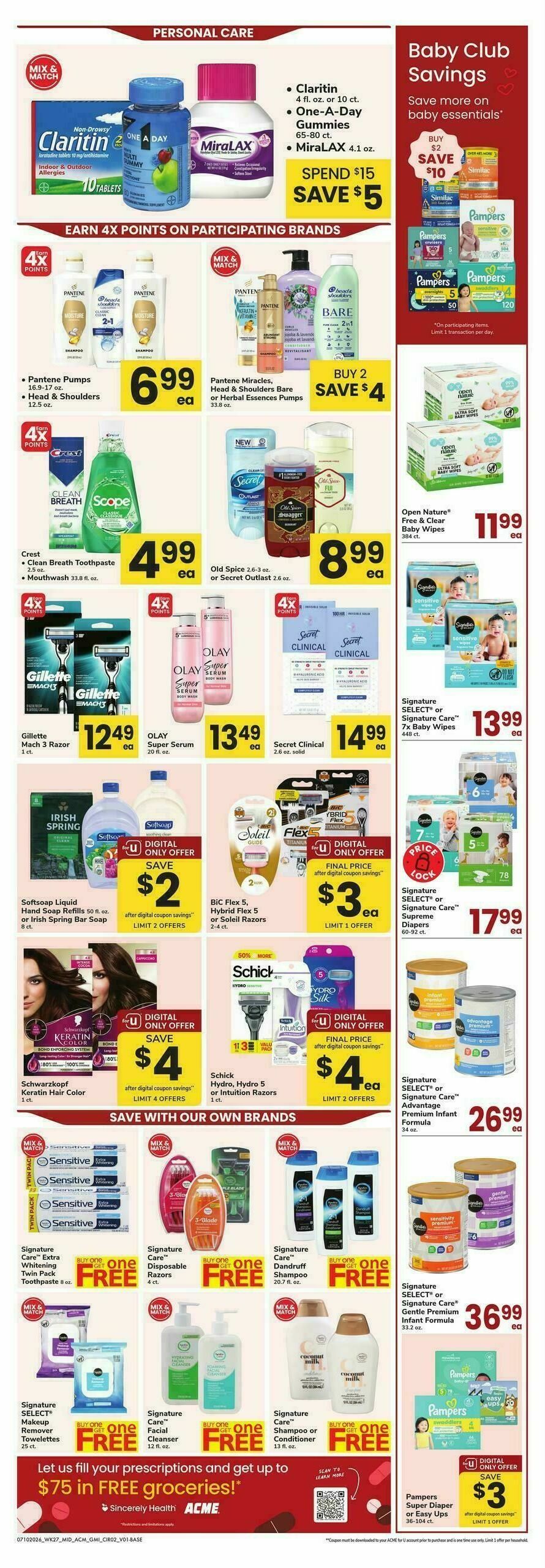 ACME Markets Health, Home & Beauty Weekly Ad from July 10