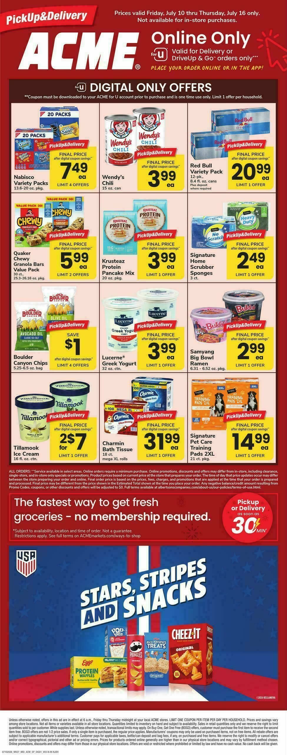 ACME Markets Bonus Online Savings Weekly Ad from July 10