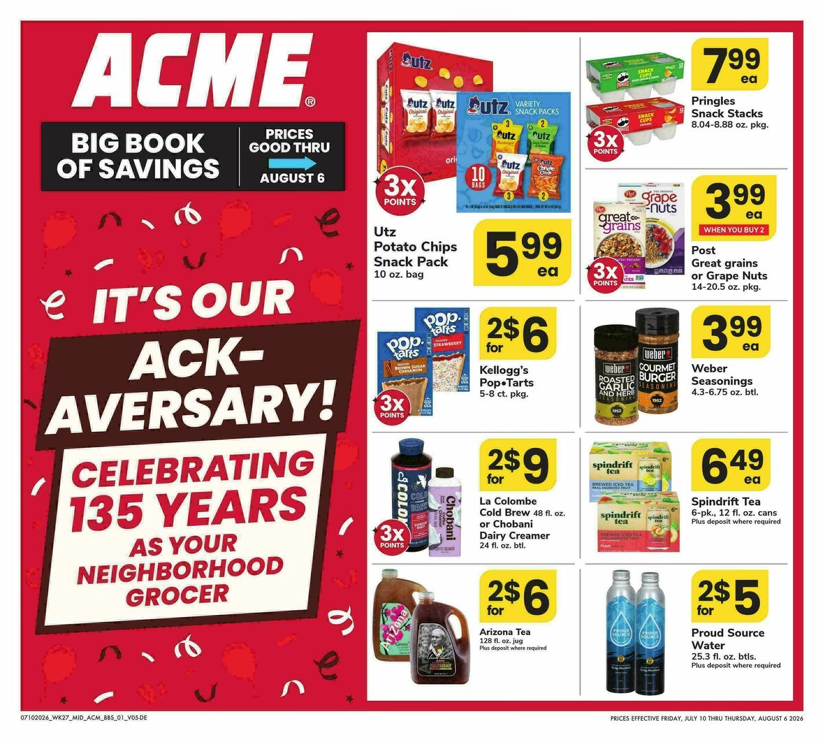 ACME Markets Big Book of Savings Weekly Ad from July 10